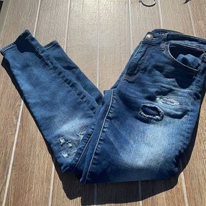 American Eagle ripped jeggings size 6